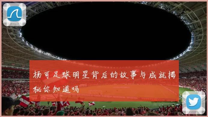 杨可足球明星背后的故事与成就揭秘你知道吗